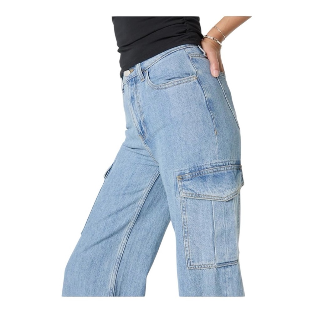 NWT The Drop Women's Montana Light Indigo Cargo Jeans Size 26 - Picture 3 of 14